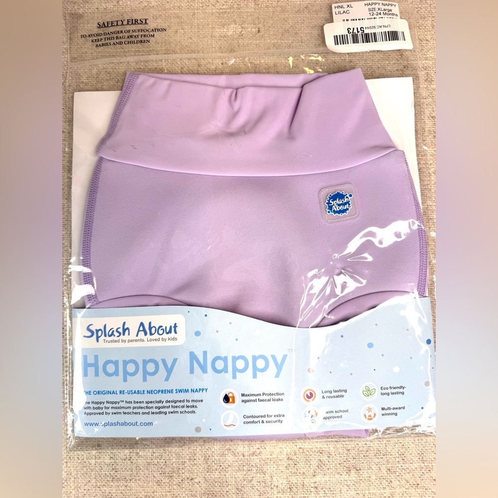 Happy Nappy - Purple Kids Swim Diaper